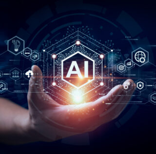 Businessman touching the brain working of Artificial Intelligence (AI)
Automation, Predictive analytics, Customer service AI-powered chatbot, analyze customer data, business and technology L’IA suspendue : le juge exige la consultation du CSE avant tout déploiement